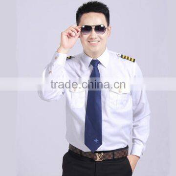 OEM Service Supply Type Good Quality Cheap Pilot Uniform Airline Shirt