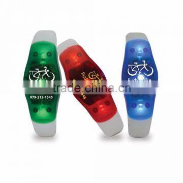 Be-Safe Bracelet - offers both strobing and constant light, perfect for sporting events, night clubs and comes with your logo