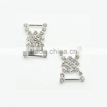 Durable Shinny Diamonds Rhinestones Buckles With Foldover Elastic for Shoes Hair Ties Decoration - Stone Shoe Buckle photo-6