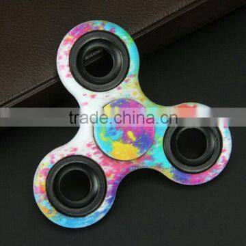 Painted LED Lights Light Fingertips Gyro Flashing Light Fingertips Three Leaf Camouflage Gyro Finger Luminous Decompression photo-3