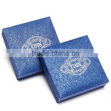 2016 New Arrival Coin Medal Presentation Box Display Case Single Coin Blue Holder With Capsule photo-2