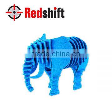 Fabric puzzle kids project Elephant 3D felt Puzzle