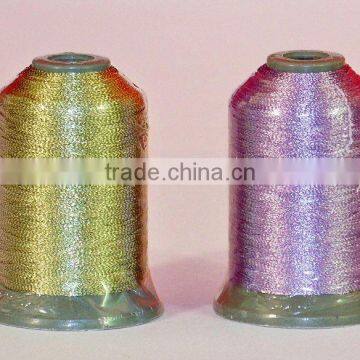 Metallic embroidery thread