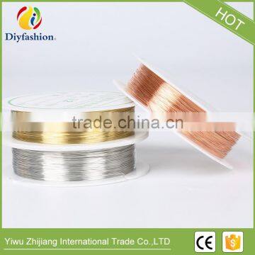 0.25 mm Silver Gold Plated Copper Wire Designs Beads Jewelry Making photo-3