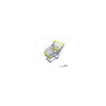 Metal Retail Shop Equipment / Mini Supermarket Shopping Trolley With Baby Seat