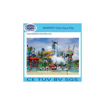 Fiberglass Water Slide Water Park Equipment Children Playground Equipment Colorful Outdoor Water House