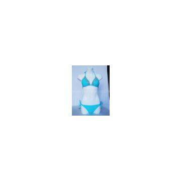 Custom Made Mint With Metal Studs Polyester Swimming Suits Size s for Ladies