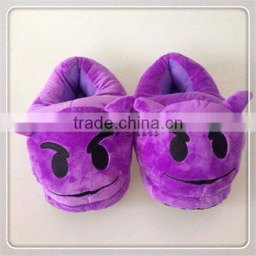 Hot selling Plush slipper Emoji splipper wholesale price Plush soft toy slippers