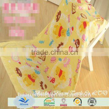 the most fashionable cartoon printed breathable super soft cotton bath towles