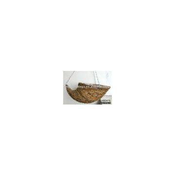 hanging horn basket,Rattan Hanging Basket,hanging flower planter,hanging planter,wicker basket,hanging rattan animal basket