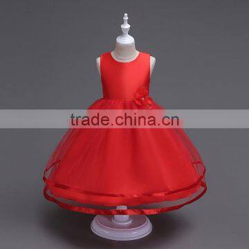 Elegant Pretty Princess Beautiful Model Kids Girls Fashion Western Gowns Party Dress photo-4