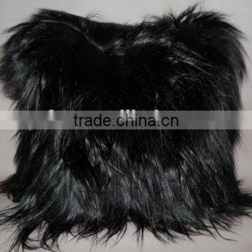 YR904 Fashion Long Hair Goat Fur Home Cushion