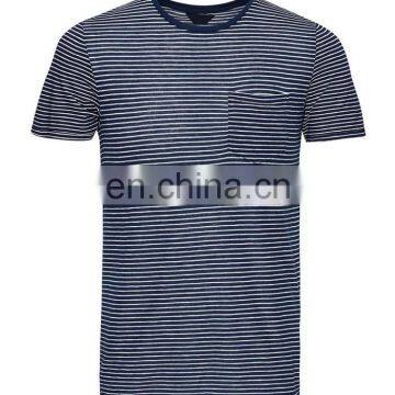 New Style Fancy Brand Stripe New Model Men's T-shirt photo-2