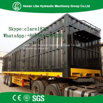 3 Axles Dry Cargos Transport Box Semi Trailer Common Mechanical Air Suspension Semi Trailer