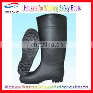 cheap steel toe work boot/no lace work boots