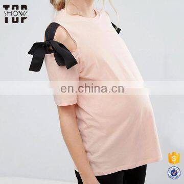 China suppliers 2017 woven ties maternity clothing top