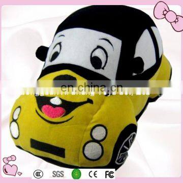 cute stuffed plush car emboridery face