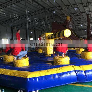 2016 Customized challenge inflatable meltdown game with rotative machine/Inflatable rotation games for adult/inflatable game