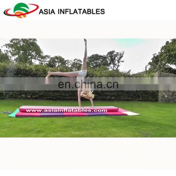 Pink inflatable tumble track / inflatable air track / gymnastics water floating mats