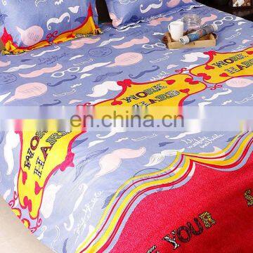 Multicolor Polyester Double Bedsheet With Messenger Print