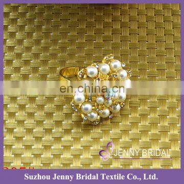 NR204-11 Cheap Wholesale Napkin Rings Pearl Napkin Rings photo-2