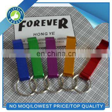 wholesale colorful metal key chain bottle opener