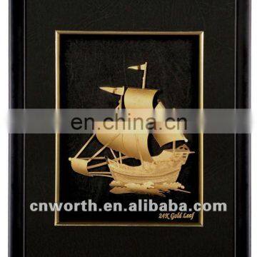 24k gold handmade ship