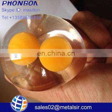 Double yellow egg TPR Smash Sport Water Ball, Splat Sticky Water Ball