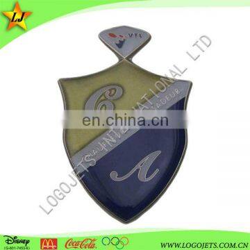 Best quality promotional customized silkscreen printed matel lapel pins