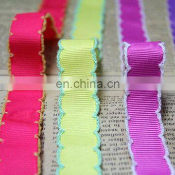 100%Polyester Grosgrain Moonstitch Ribbon