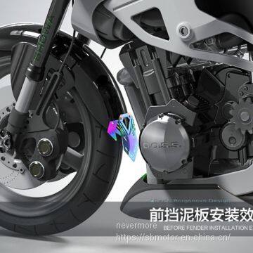 Spirit Beast Motorcycle Modified Universal Cool Fender Cover L1 photo-3