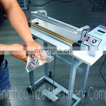 Through Type Foot Pedal Bags Sealer Pedal Cutting Sealing Machine