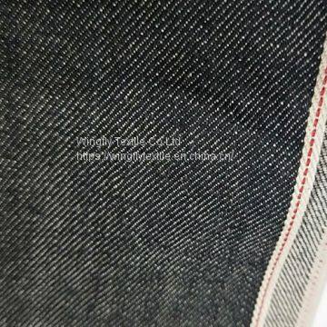 11.2oz Red Selvedge High Quality Black Denim Fabric Manufacturers W93828A