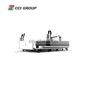 Professional supplier low noise stainless steel CNC fiber laser 1kw cutting machine for metal