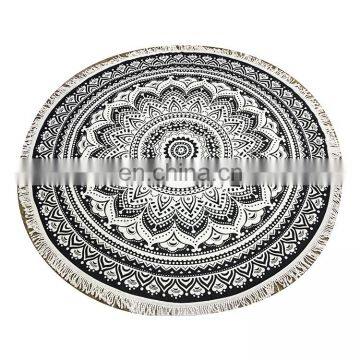 Quality Chinese Products Digital Print Circle Beach Towels Microfiber Round Turkish Beach Towel With Tassels photo-3