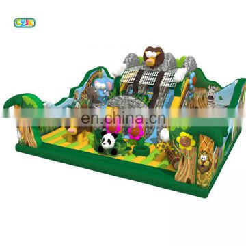 best high quality grade safari park inflatable giant fun city park with slide