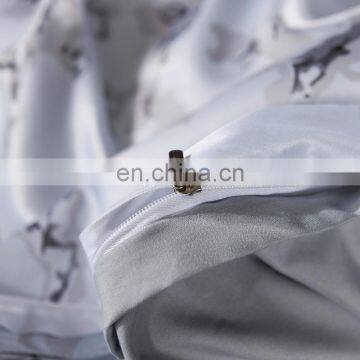 2020 New Design Reactive Printing Washed Silk Polyester Cooling Material Floral 4 Pcs Comforter Bed Linen Bedding Set for Summer photo-5