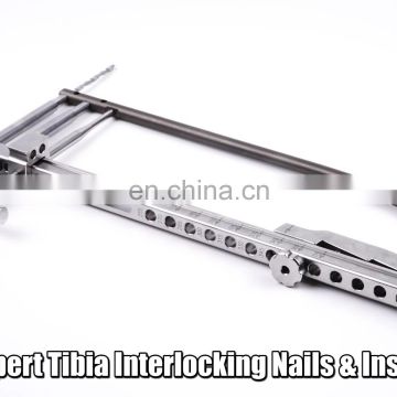 Orthopedic Surgical instruments New Expert Tibial Interlocking Intramedullary Nails Instrument Set for Bone Surgery