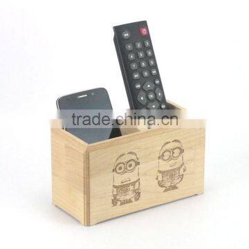 Customized cheap solid wood desk holders, small wooden holder