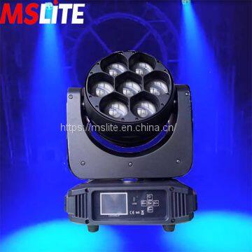 7Led 40w Rgbw 4in1 Moving Head Beam Wash Light Stage Effect Equipment