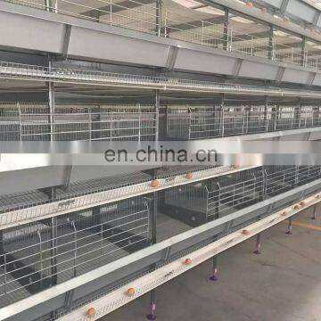 Best wire mesh h type layer galvanized chicken cage for sale in botswana