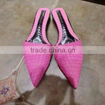 2016 hot sale summer Europe half slippers flat flat with pointed baotou wedges cool slippers