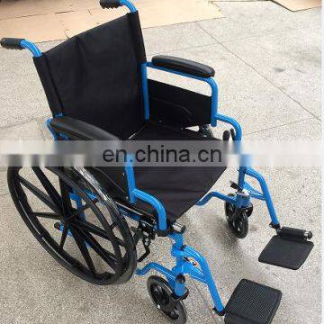 Powder coated steel standard manual wheelchair