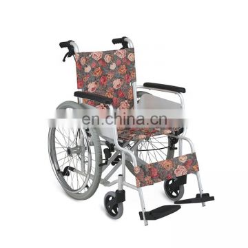 Fashion outdoor manual folding handicapped wheelchair