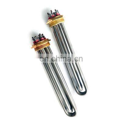 380V 47mm Bsp 2" 1.5" Industrial Water Boiler Flange Immersion Heater