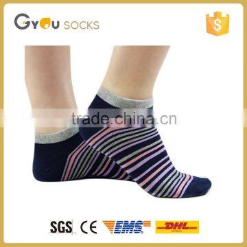 woman stripe athletic short ankle sock/socks with arch support