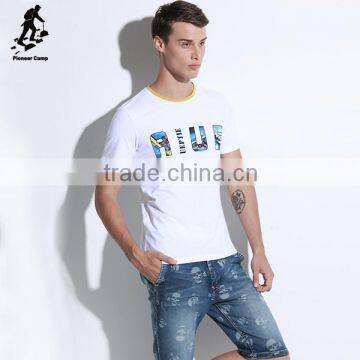 Factory Sale Leisure Black White o Neck Tee Shirts for Sale photo-5