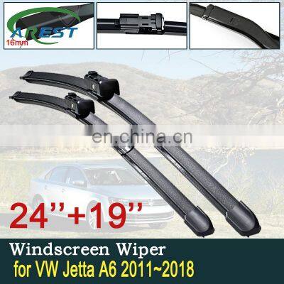 for Volkswagen VW Jetta A6 5C6 Mk6 6 2011~2018 Car Wiper Blade Front Windscreen Windshield Wipers Car Accessories 2012 2013 2014