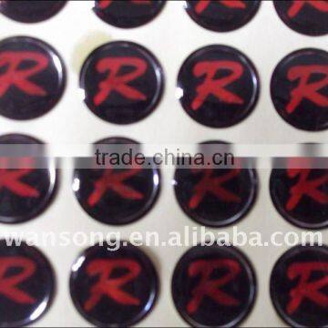 Alibaba China manufacturer custom logo print epoxy sticker