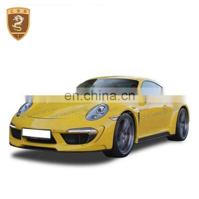 Top-car Style Car Bumper Guard Wheel Kit Car Fiberglass Rear Spoiler Wing For Porsche 911-991 Full Body Kits